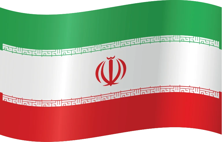 Iran waving flag