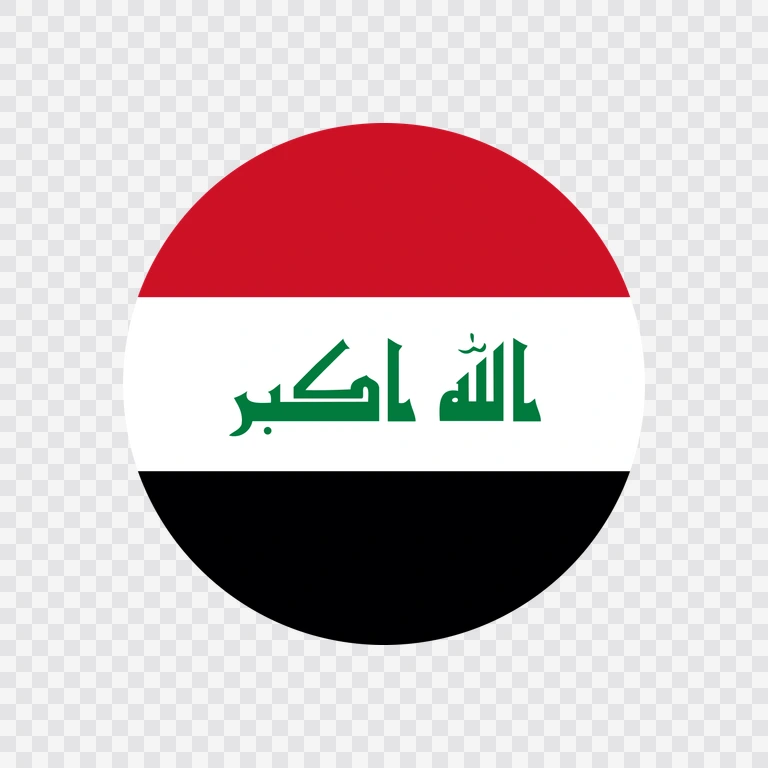 Iraq circle flag icon