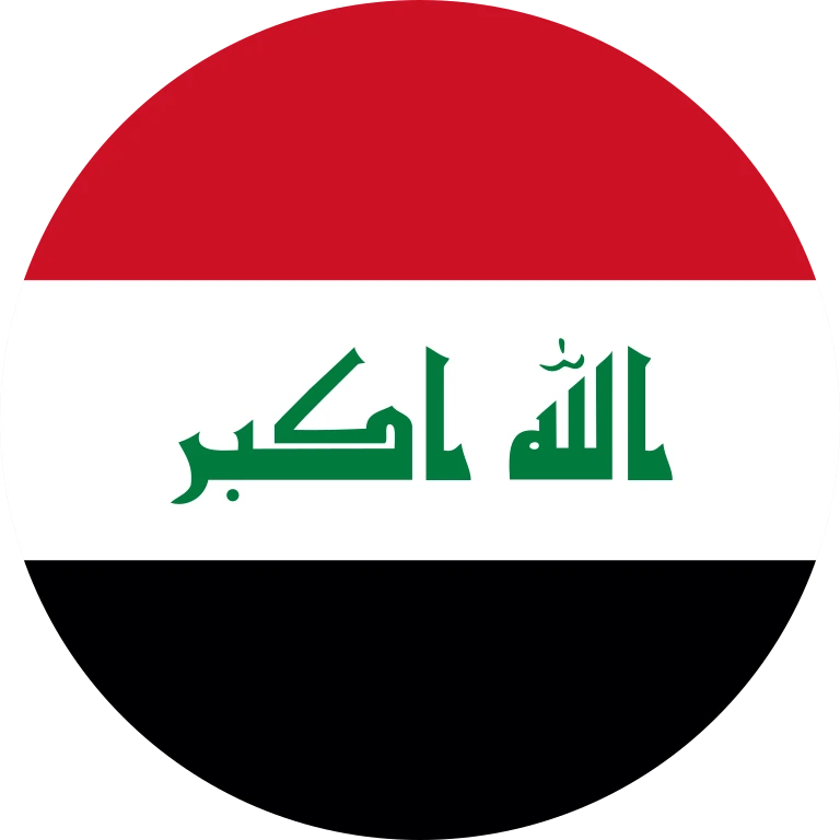Ikon bendera Irak lingkaran
