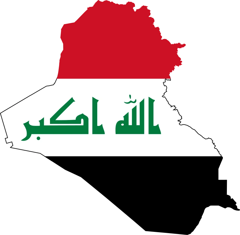 Peta bendera Irak