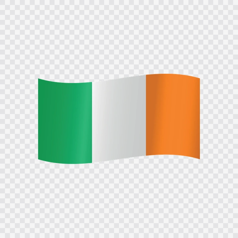 Ireland waving flag