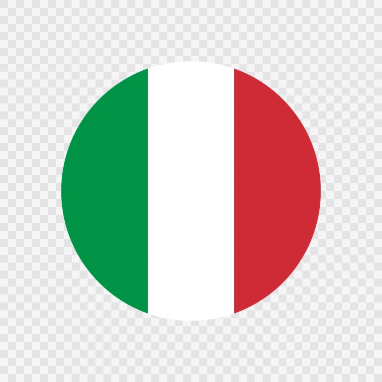 Italy circle flag icon