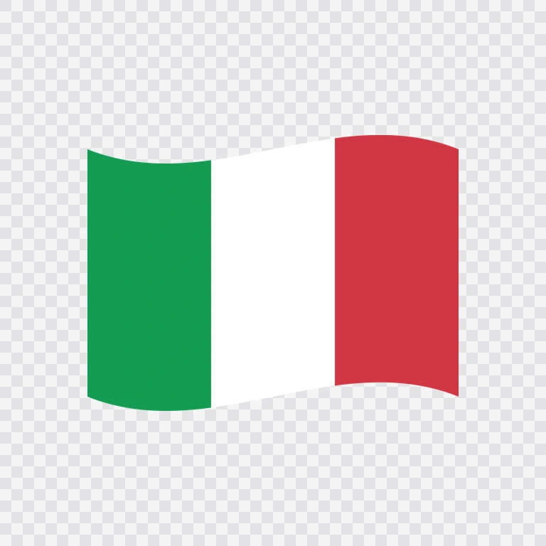 Italy waving flag