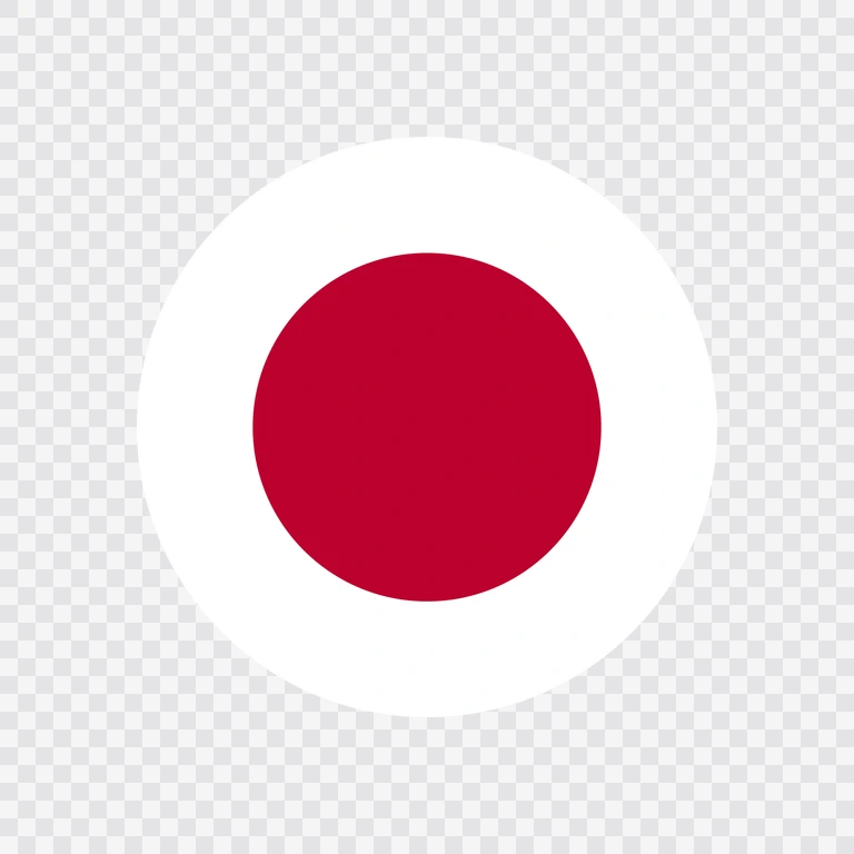 Ikon bendera Jepang lingkaran
