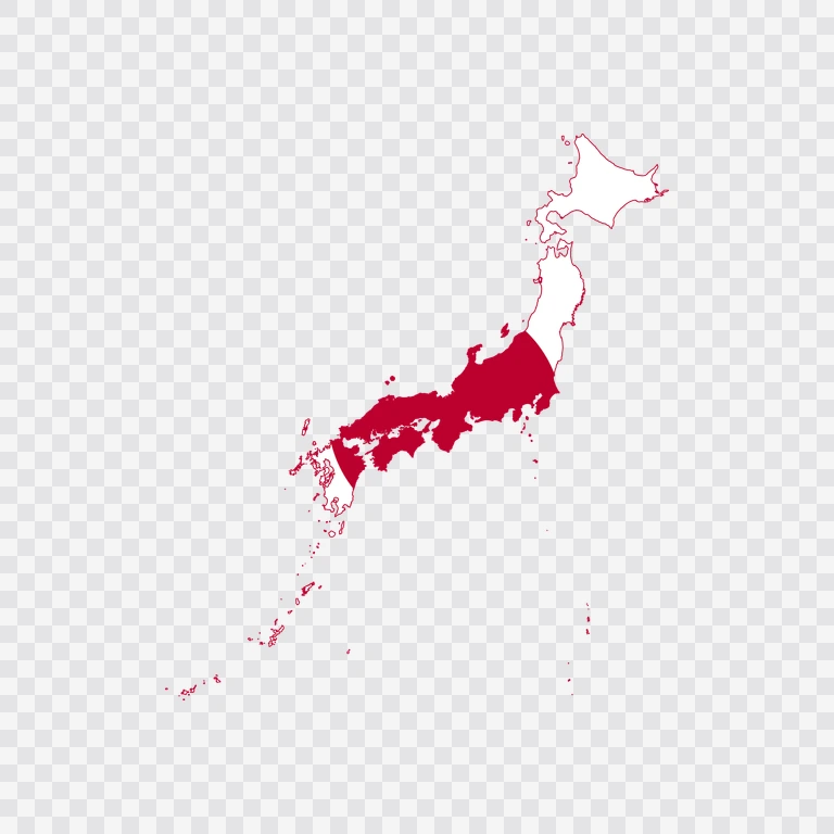 Peta bendera Jepang