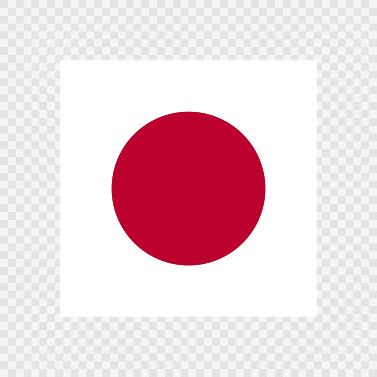 Ikon bendera Jepang kotak