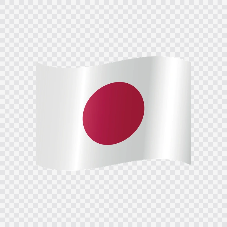 Bendera Jepang berkibar
