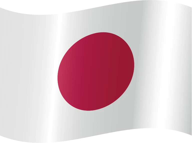 Japan waving flag