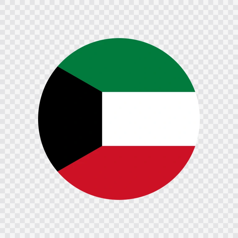 Kuwait circle flag icon