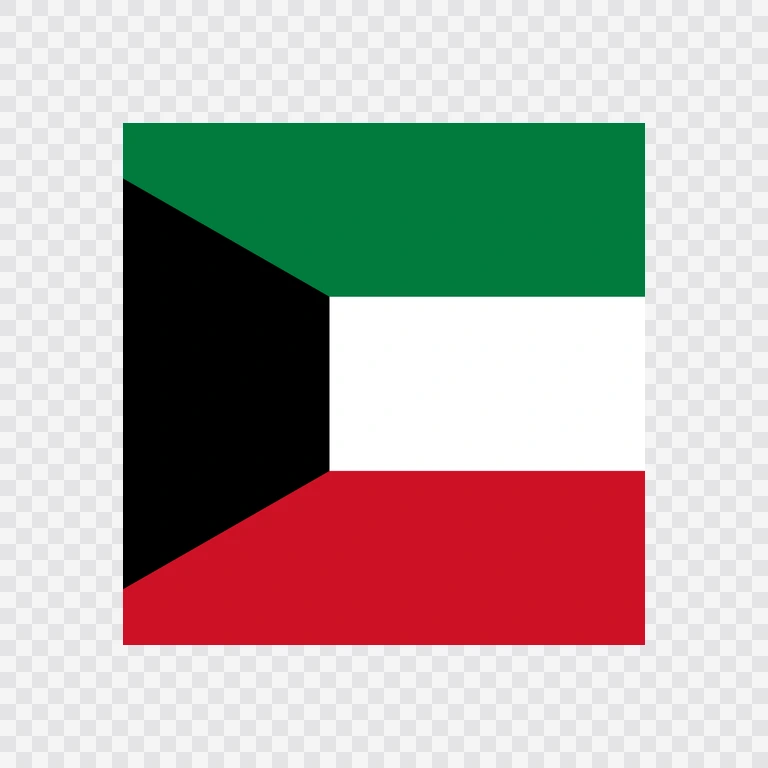Kuwait square flag icon