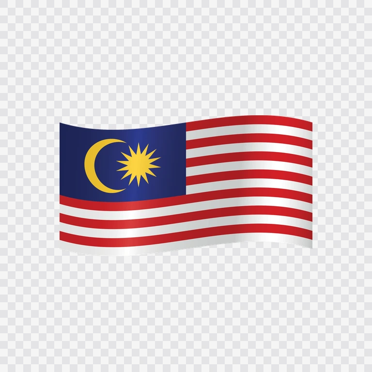 Malaysia waving flag