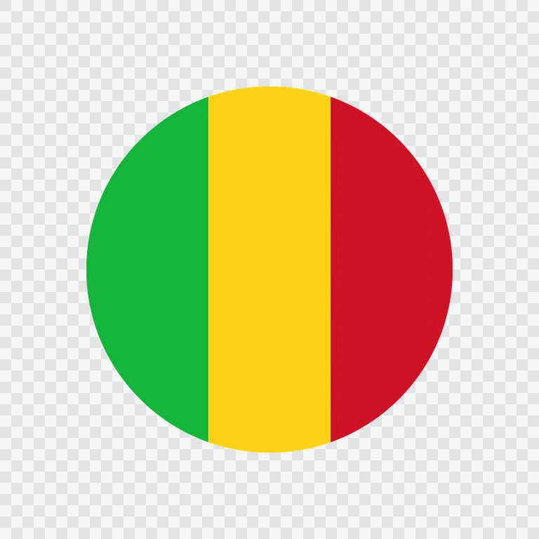 Mali circle flag icon