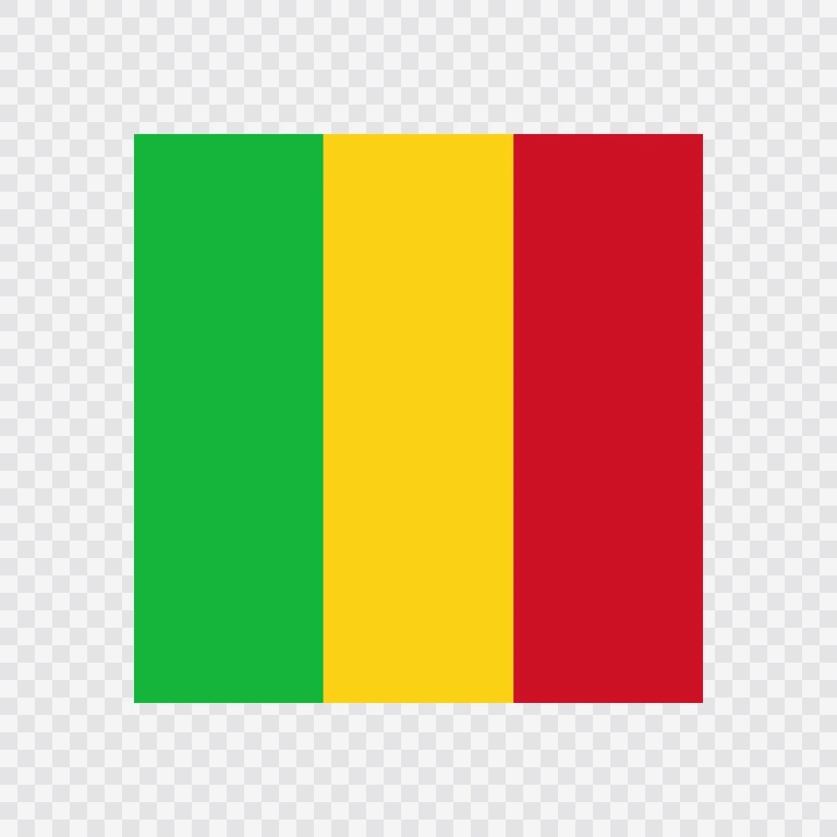 Mali square flag icon