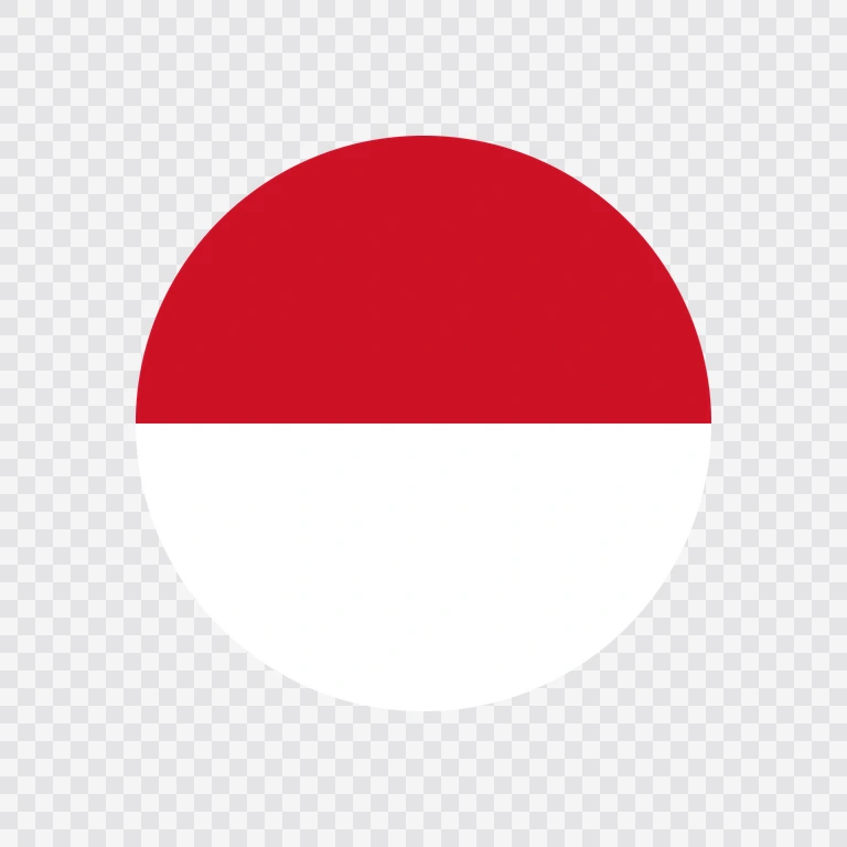 Monaco circle flag icon