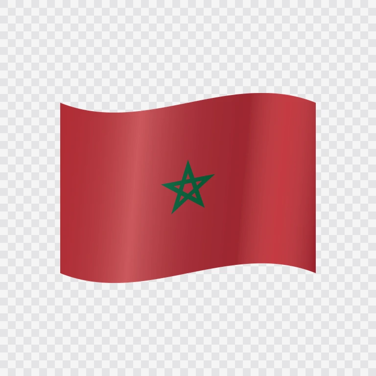 Morocco waving flag