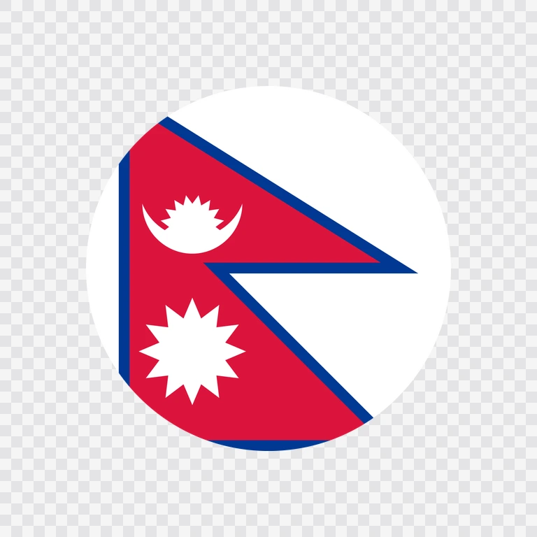 Nepal circle flag icon