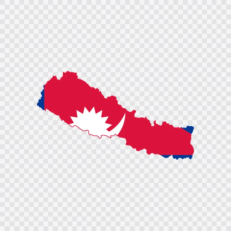Nepal flag map
