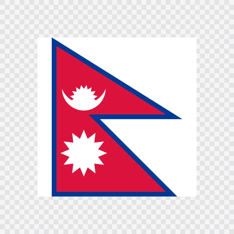 Nepal square flag icon