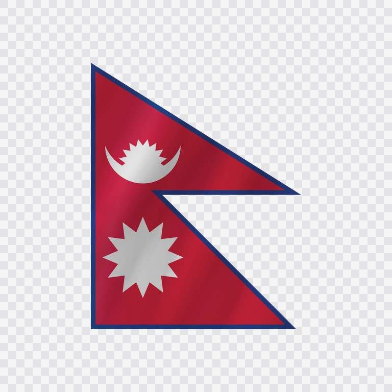 Nepal waving flag