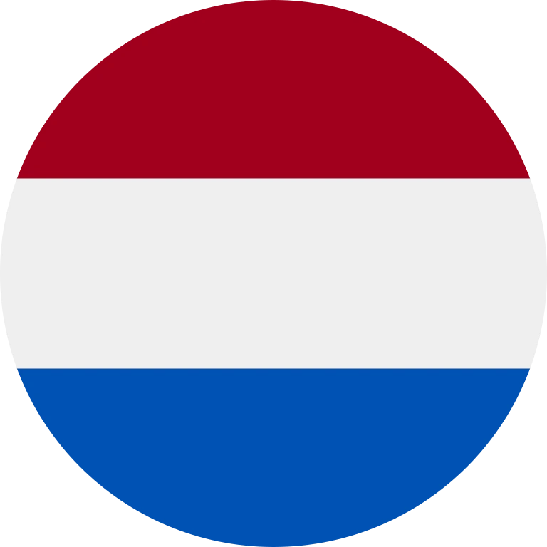 Netherlands circle flag icon
