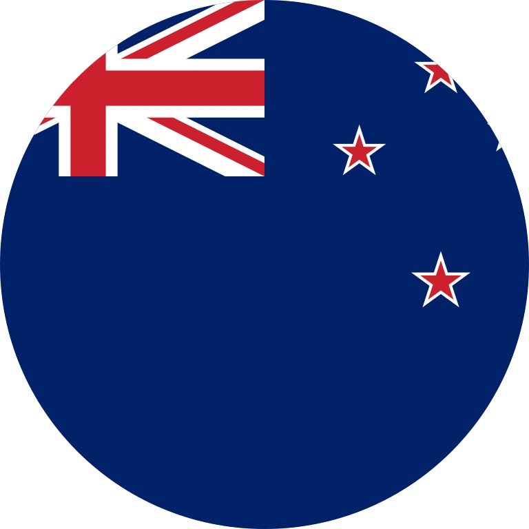 New Zealand circle flag icon