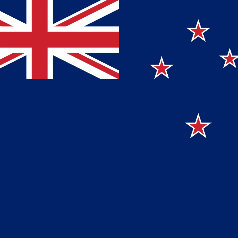 New Zealand square flag icon