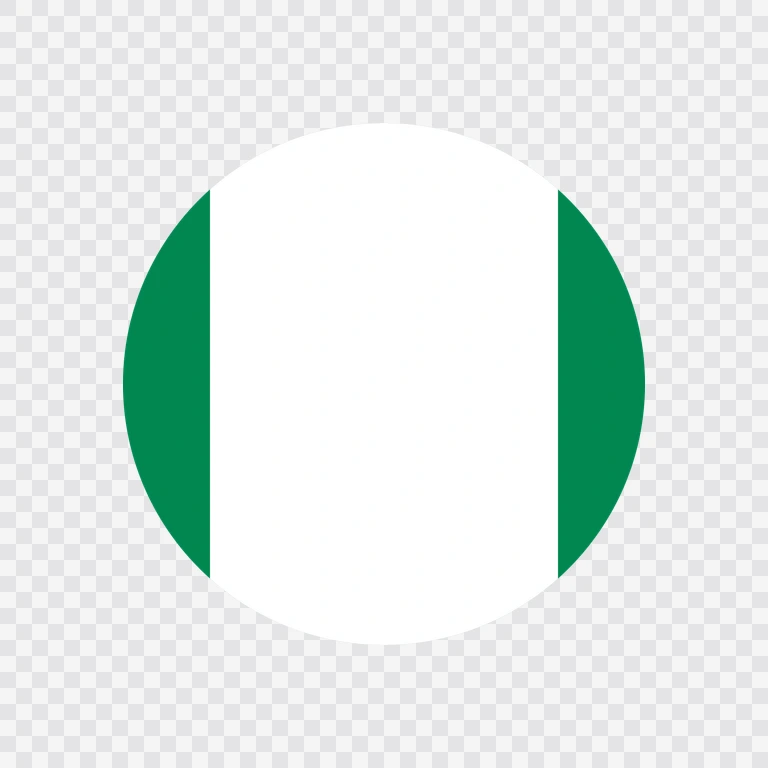 Nigeria circle flag icon