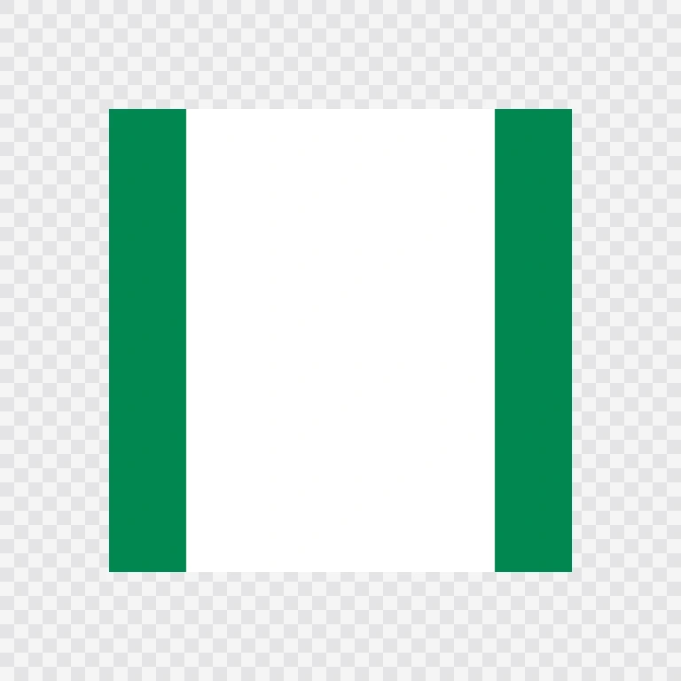 Nigeria square flag icon