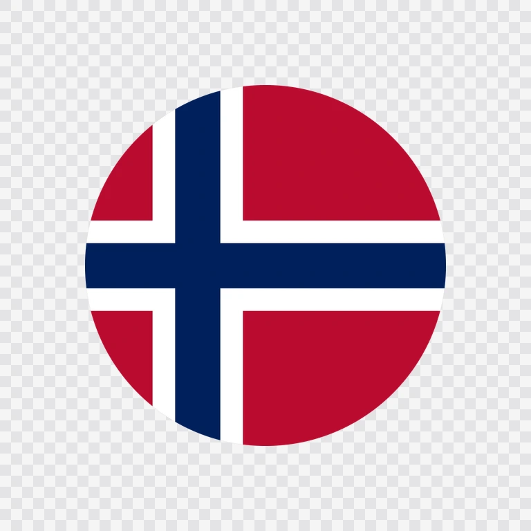 Norway circle flag icon