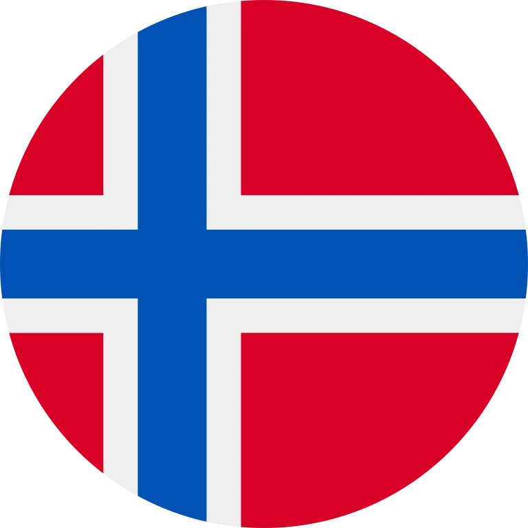 Norway circle flag icon