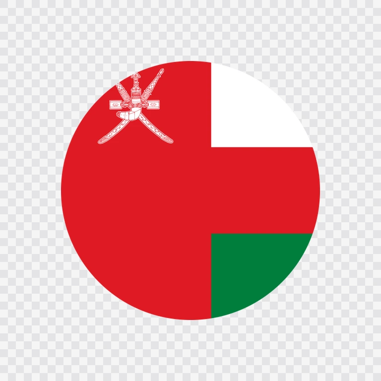 Oman circle flag icon