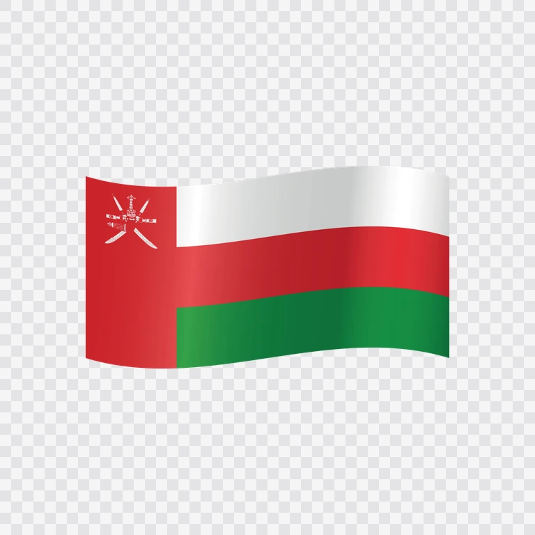 Oman waving flag