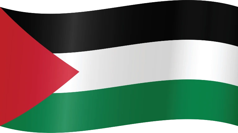 Palestine waving flag