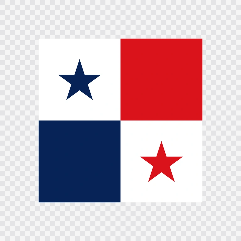 Panama square flag icon