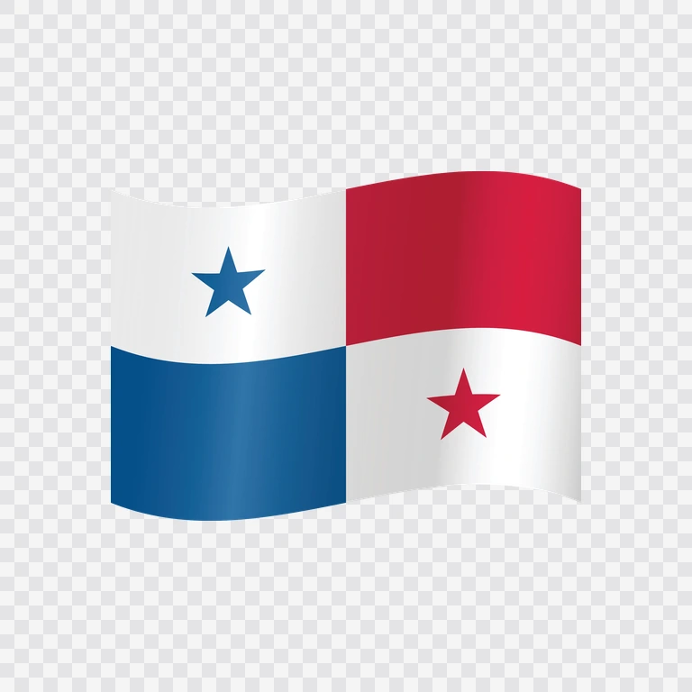 Panama waving flag