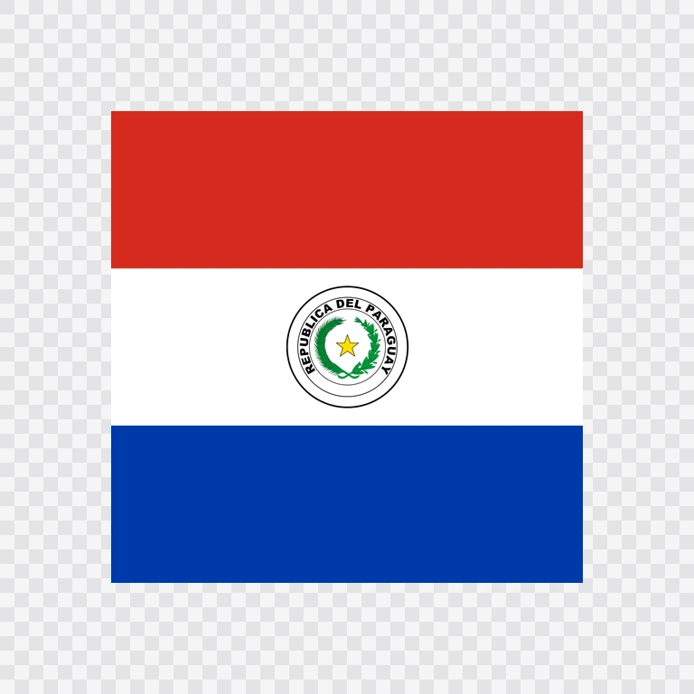 Paraguay square flag icon