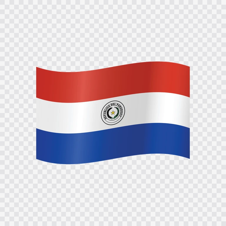 Paraguay waving flag