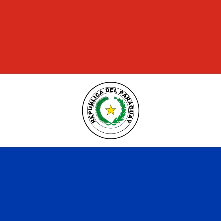 Paraguay square flag icon