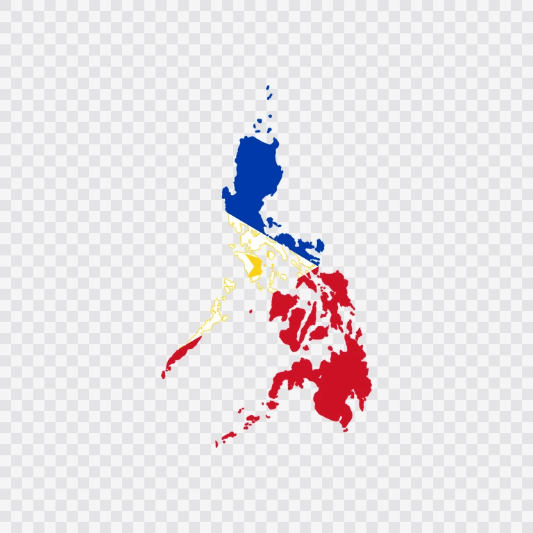Philippines flag map