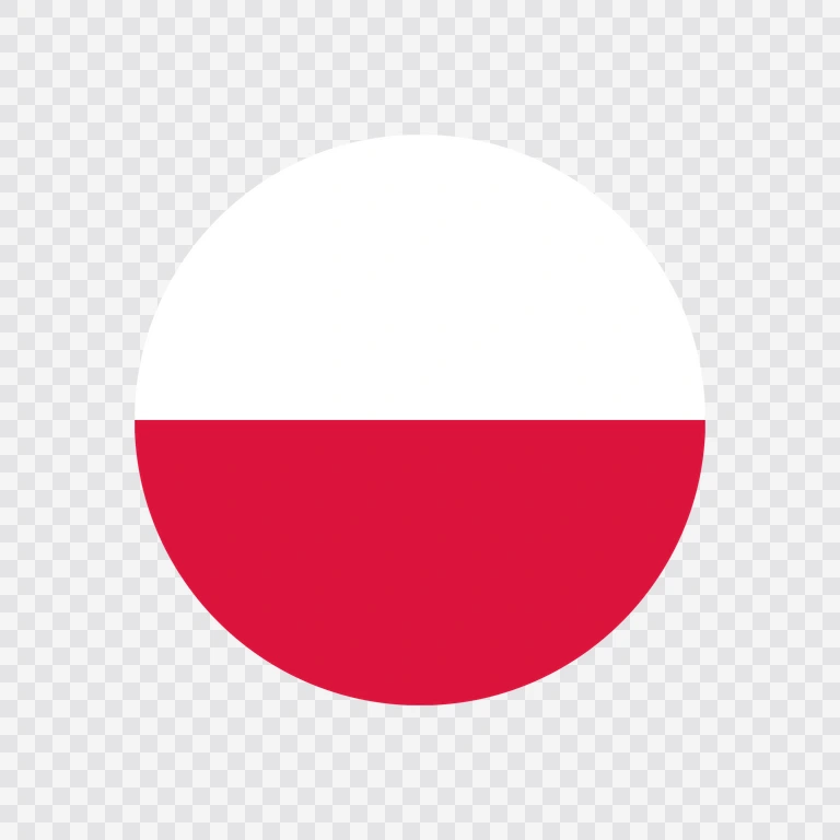Poland circle flag icon