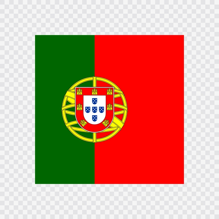 Portugal square flag icon