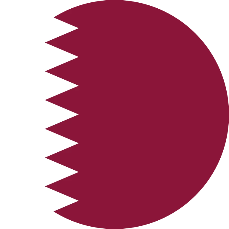 Qatar circle flag icon