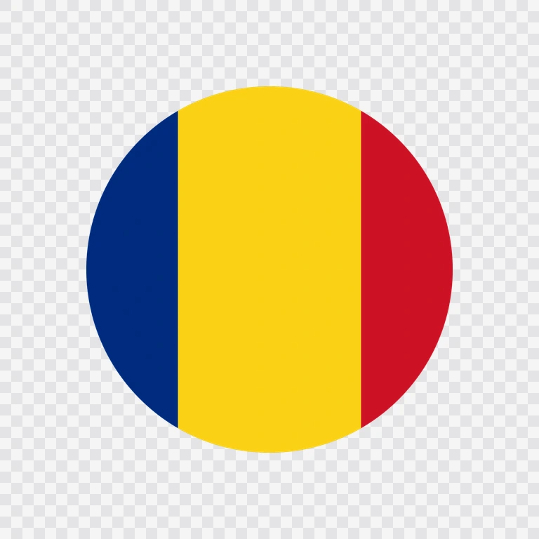 Romania circle flag icon