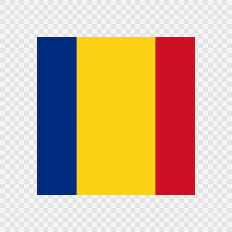 Romania square flag icon