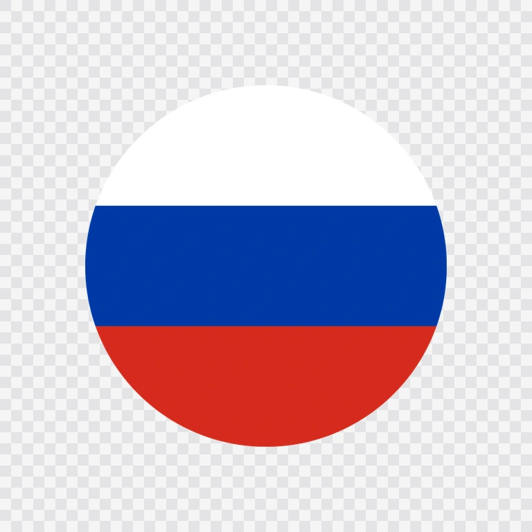 Russia circle flag icon