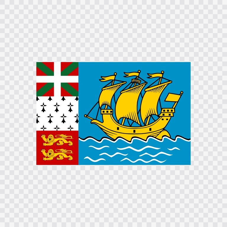 Bendera Saint Pierre and Miquelon original