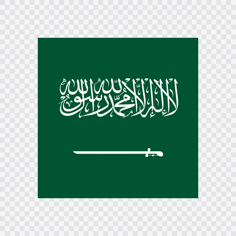 Saudi Arabia square flag icon