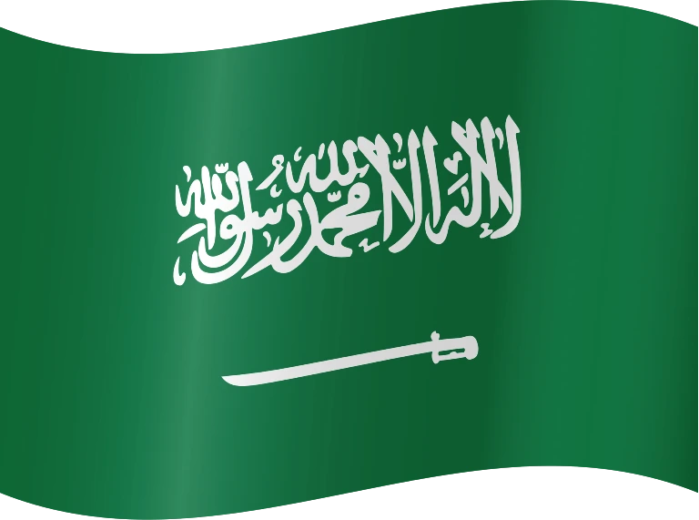 Saudi Arabia waving flag