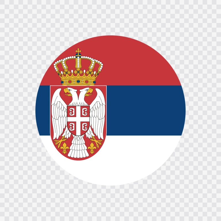Serbia circle flag icon