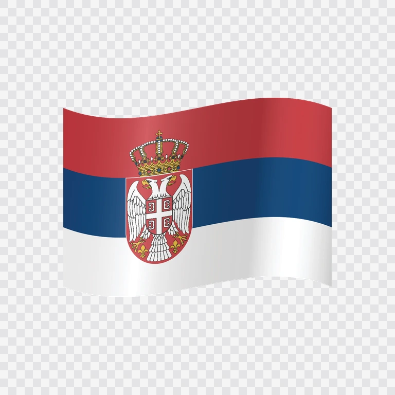Serbia waving flag